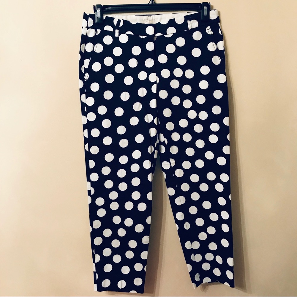J. Crew Polka Dot Crop Pants